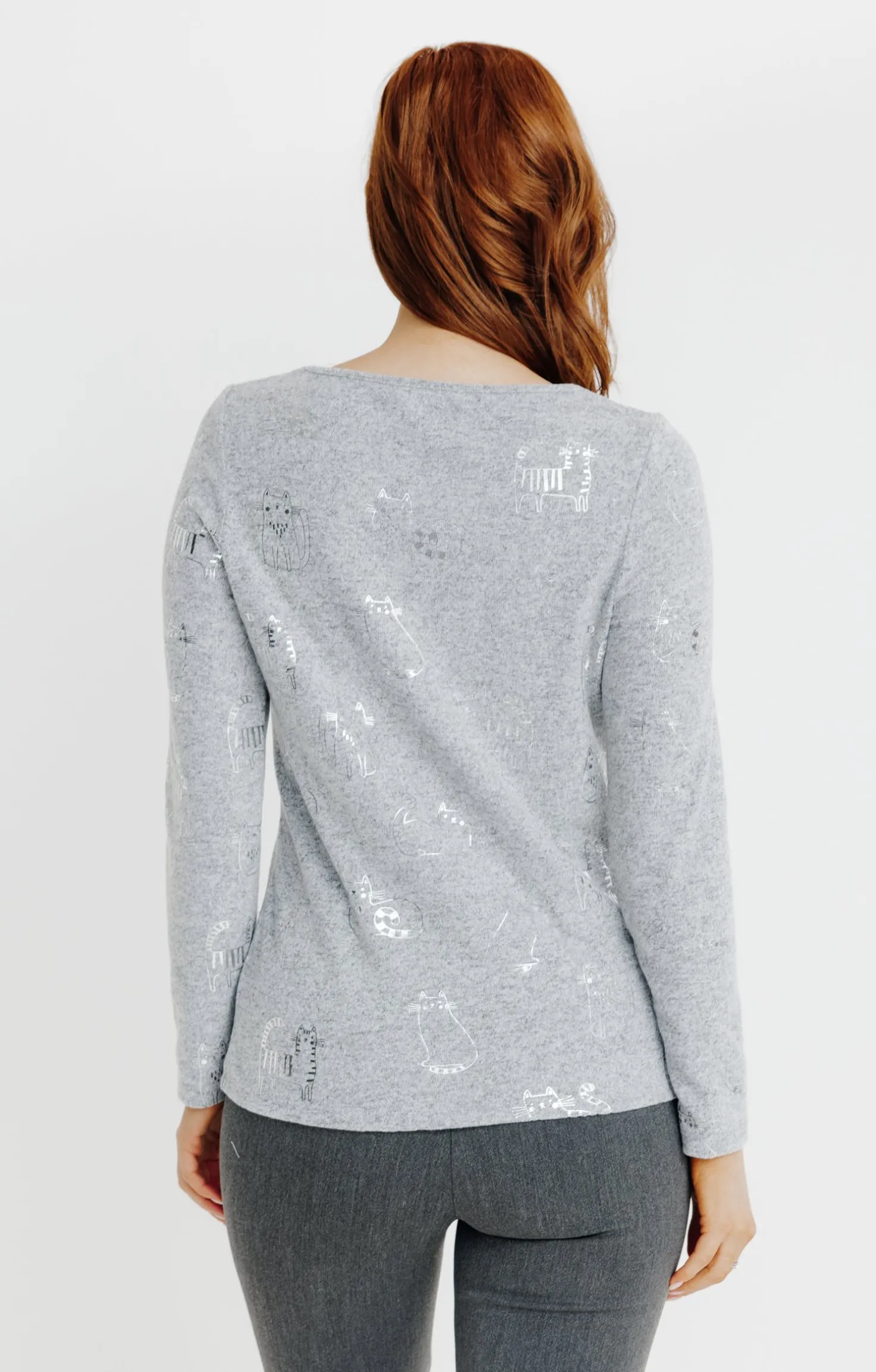 T-SHIRT IMPRIME MANCHES LONGUES -