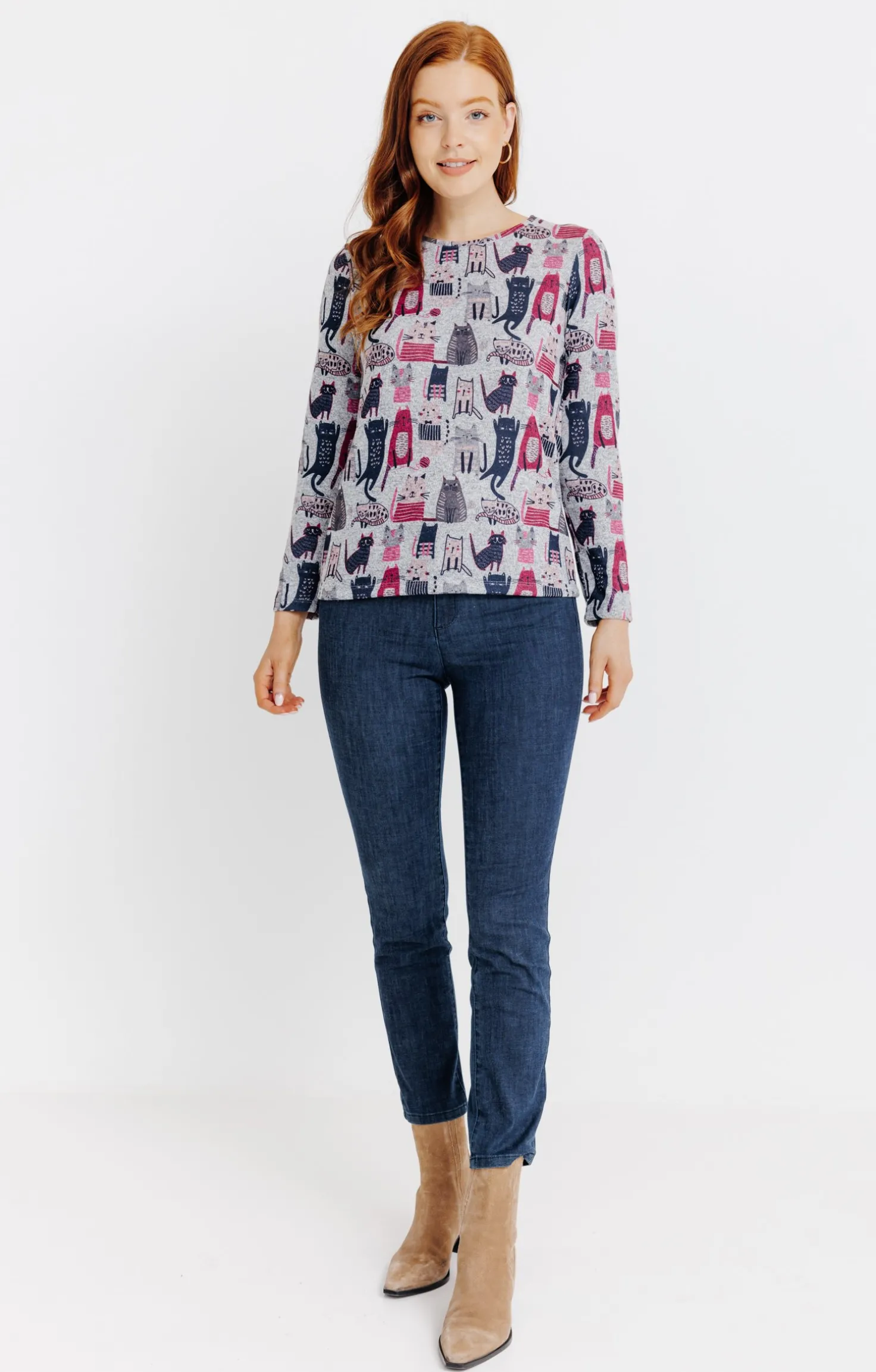 T-SHIRT IMPRIME MANCHES LONGUES -