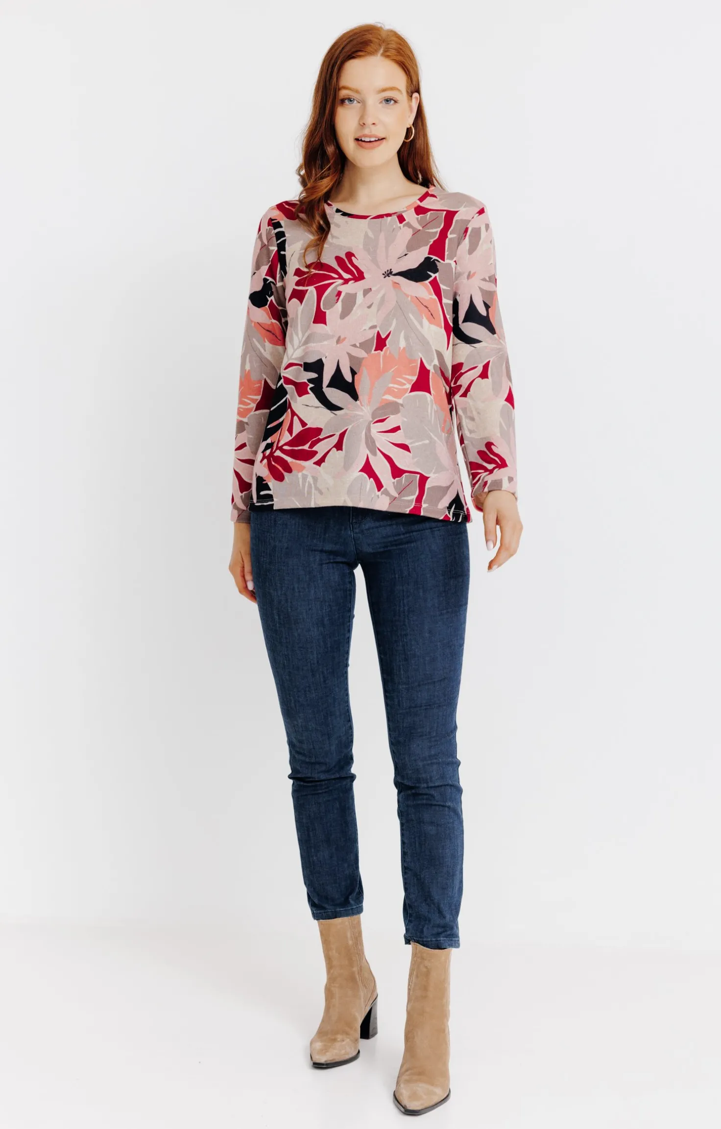 T-SHIRT IMPRIME MANCHES LONGUES -