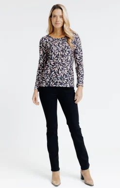 T-SHIRT IMPRIME MANCHES LONGUES -