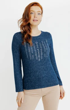 T-SHIRT IMPRIME STRASS -
