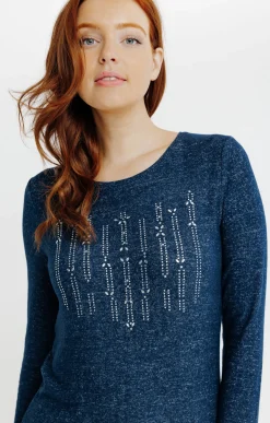 T-SHIRT IMPRIME STRASS -