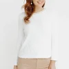 T-SHIRT JACQUARD MANCHES LONGUES -