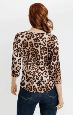 T-SHIRT MANCHES 3/4 COL MAO -