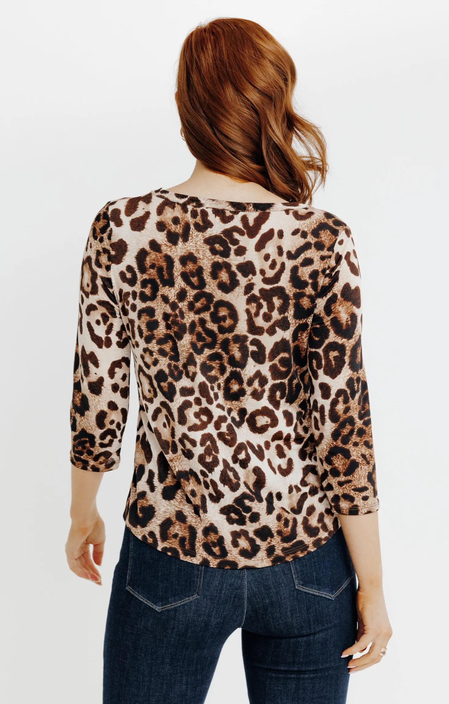 T-SHIRT MANCHES 3/4 COL MAO -
