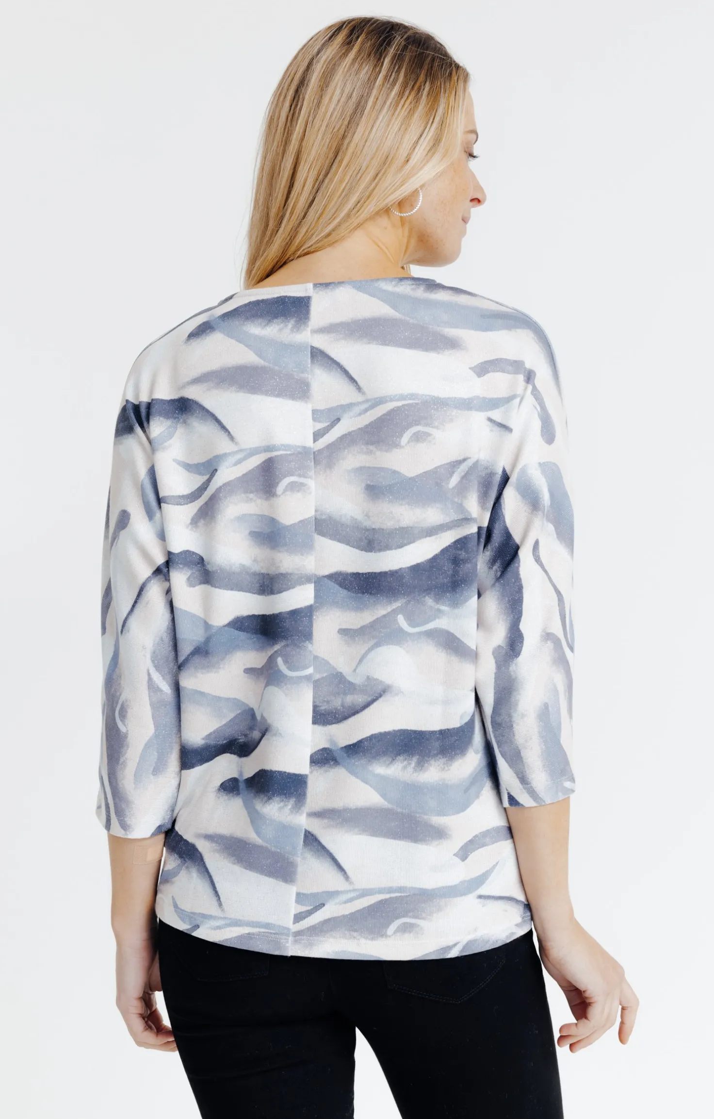 T-SHIRT MANCHES COUDES COL V -