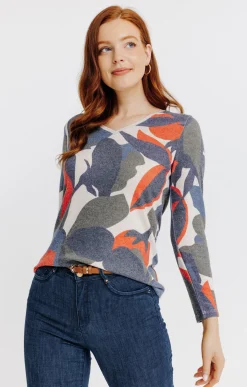 T-SHIRT MANCHES LONGUES COL V -