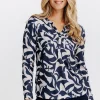 T-SHIRT MANCHES LONGUES COL MAO -