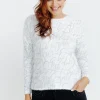 T-SHIRT MANCHES LONGUES COL ROND -