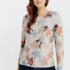 T-SHIRT MANCHES LONGUES COL ROND -