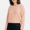 T-SHIRT MANCHES LONGUES COL ROND -