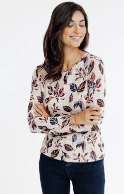 T-SHIRT MANCHES LONGUES COL ROND -