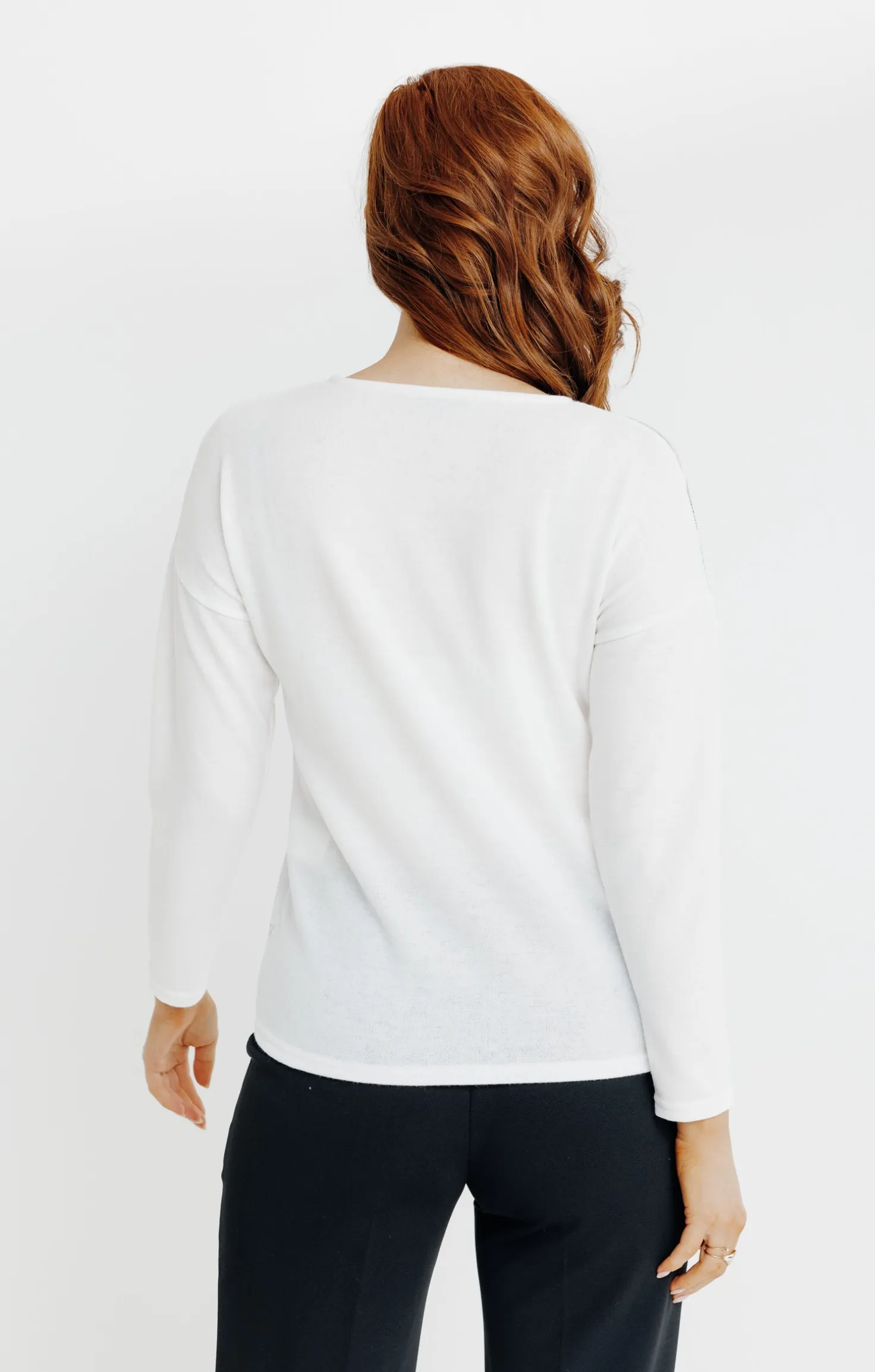 T-SHIRT MANCHES LONGUES COL ROND -