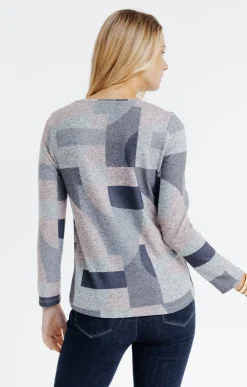 T-SHIRT MANCHES LONGUES COL ROND -
