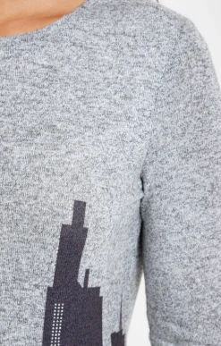 T-SHIRT MANCHES LONGUES COL ROND -
