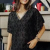 T-SHIRT PONCHO COL V -