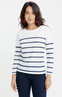 T-SHIRT RAYE MANCHES LONGUES -