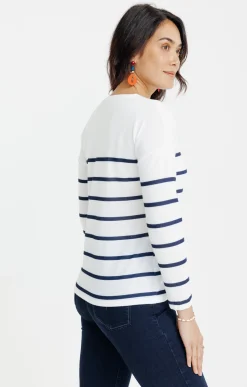 T-SHIRT RAYE MANCHES LONGUES -