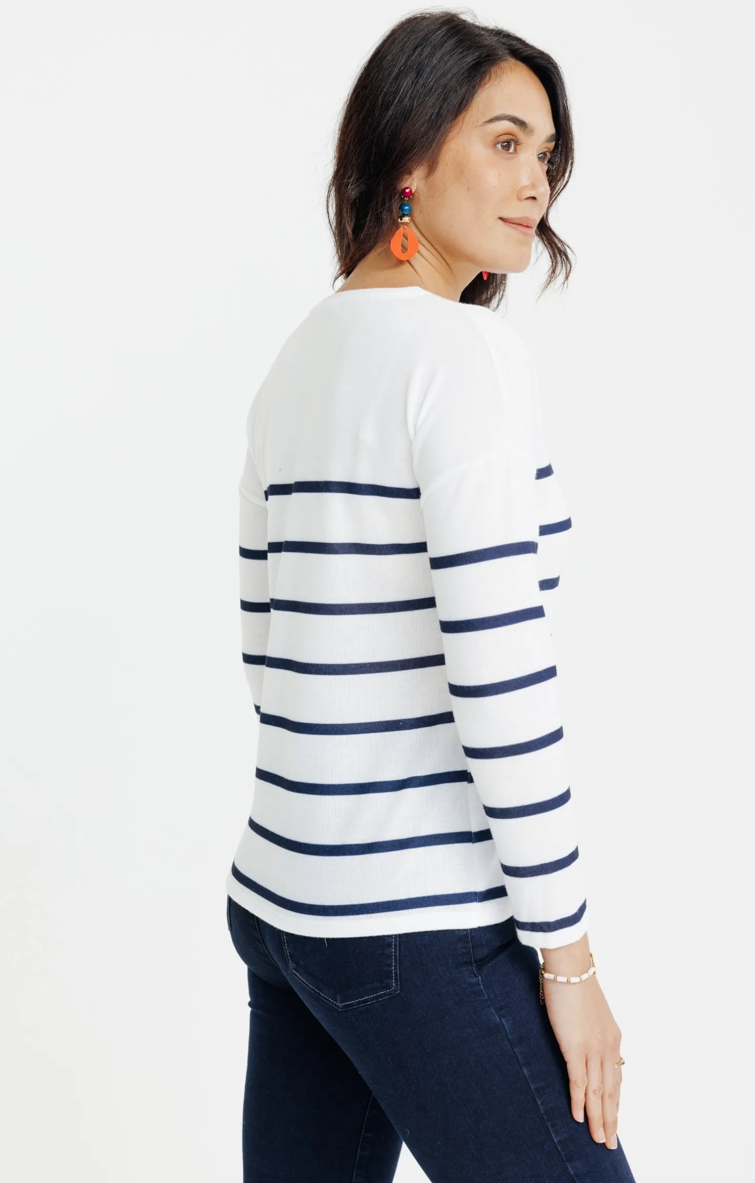 T-SHIRT RAYE MANCHES LONGUES -
