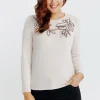 T-SHIRT SEQUINS MANCHES LONGUES -