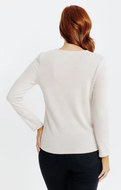 T-SHIRT SEQUINS MANCHES LONGUES -