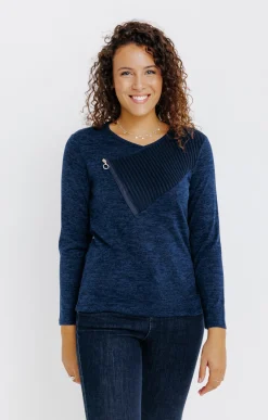 T-SHIRT UNI MANCHES LONGUES -