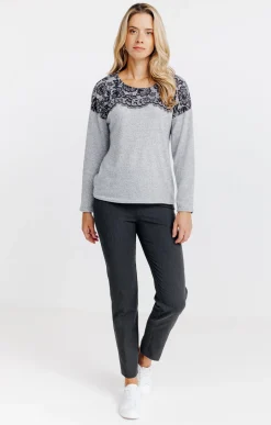 T-SHIRT UNI MANCHES LONGUES -