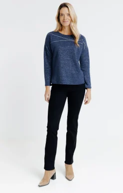 T-SHIRT UNI MANCHES LONGUES -