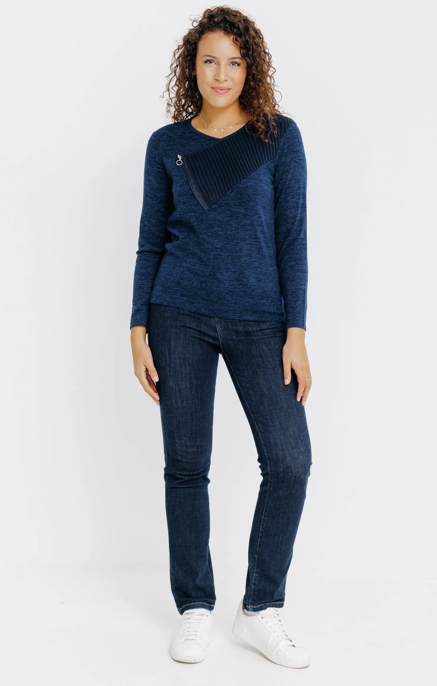 T-SHIRT UNI MANCHES LONGUES -