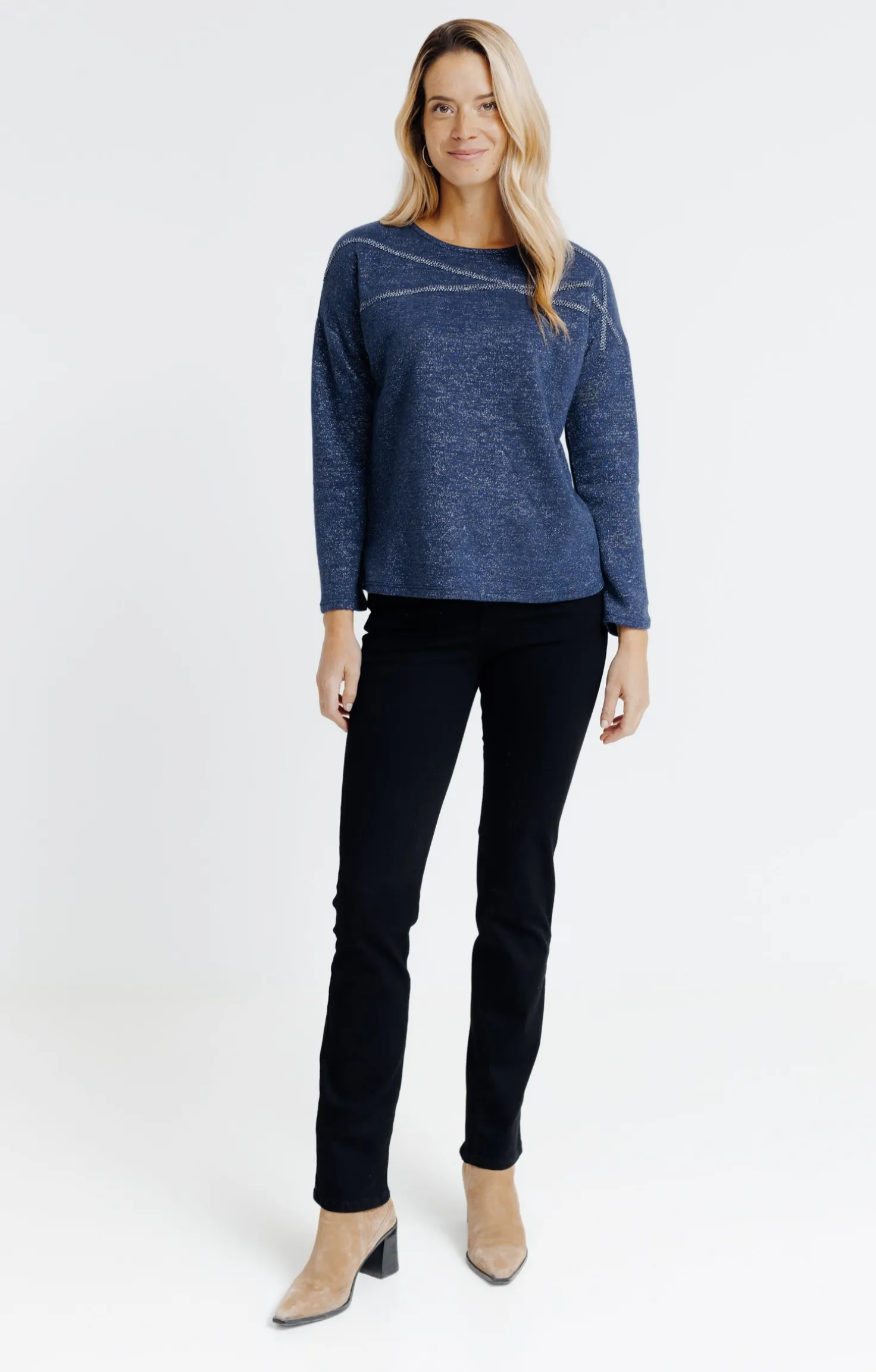 T-SHIRT UNI MANCHES LONGUES -
