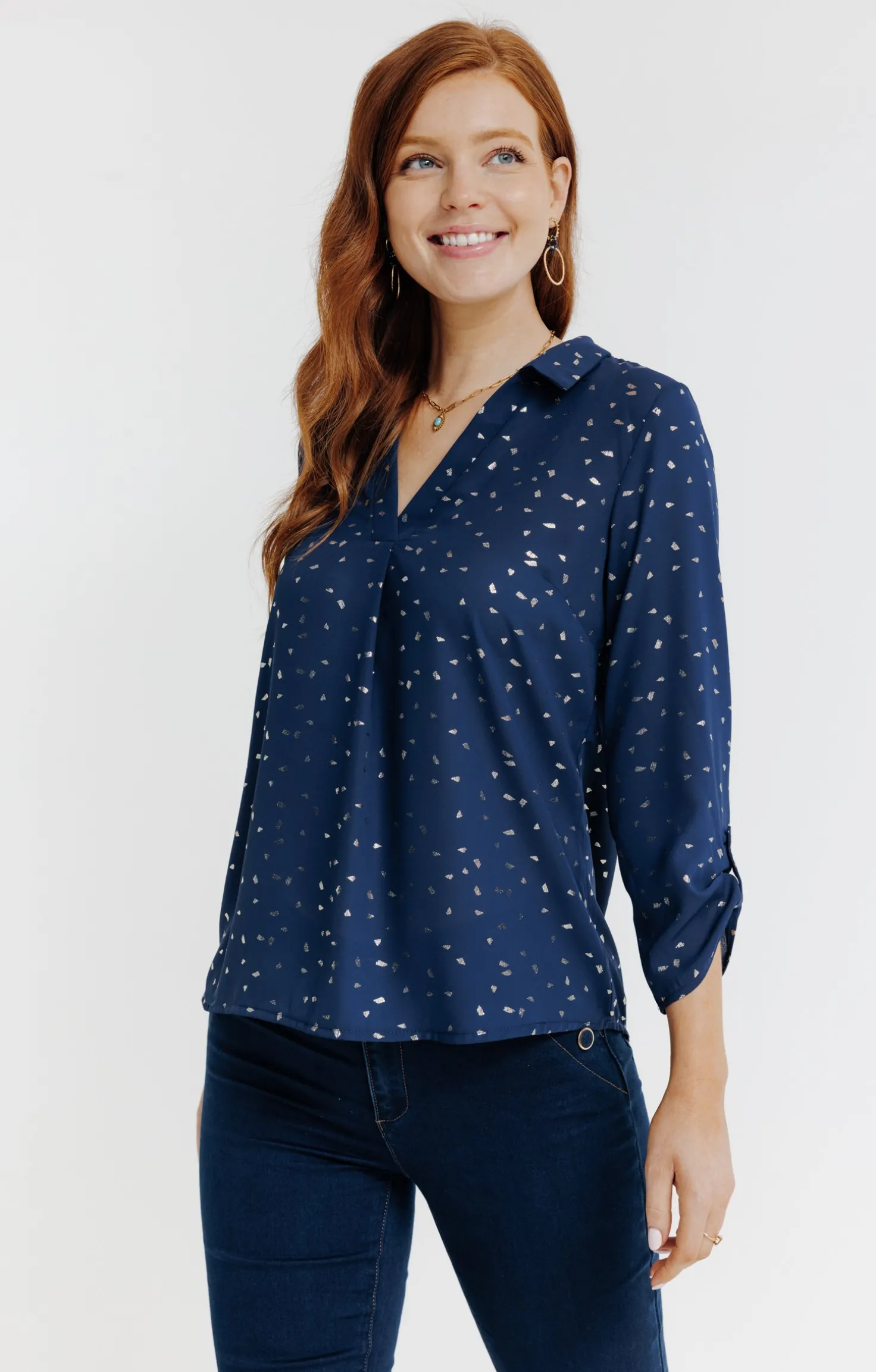 Tunique col chemise -