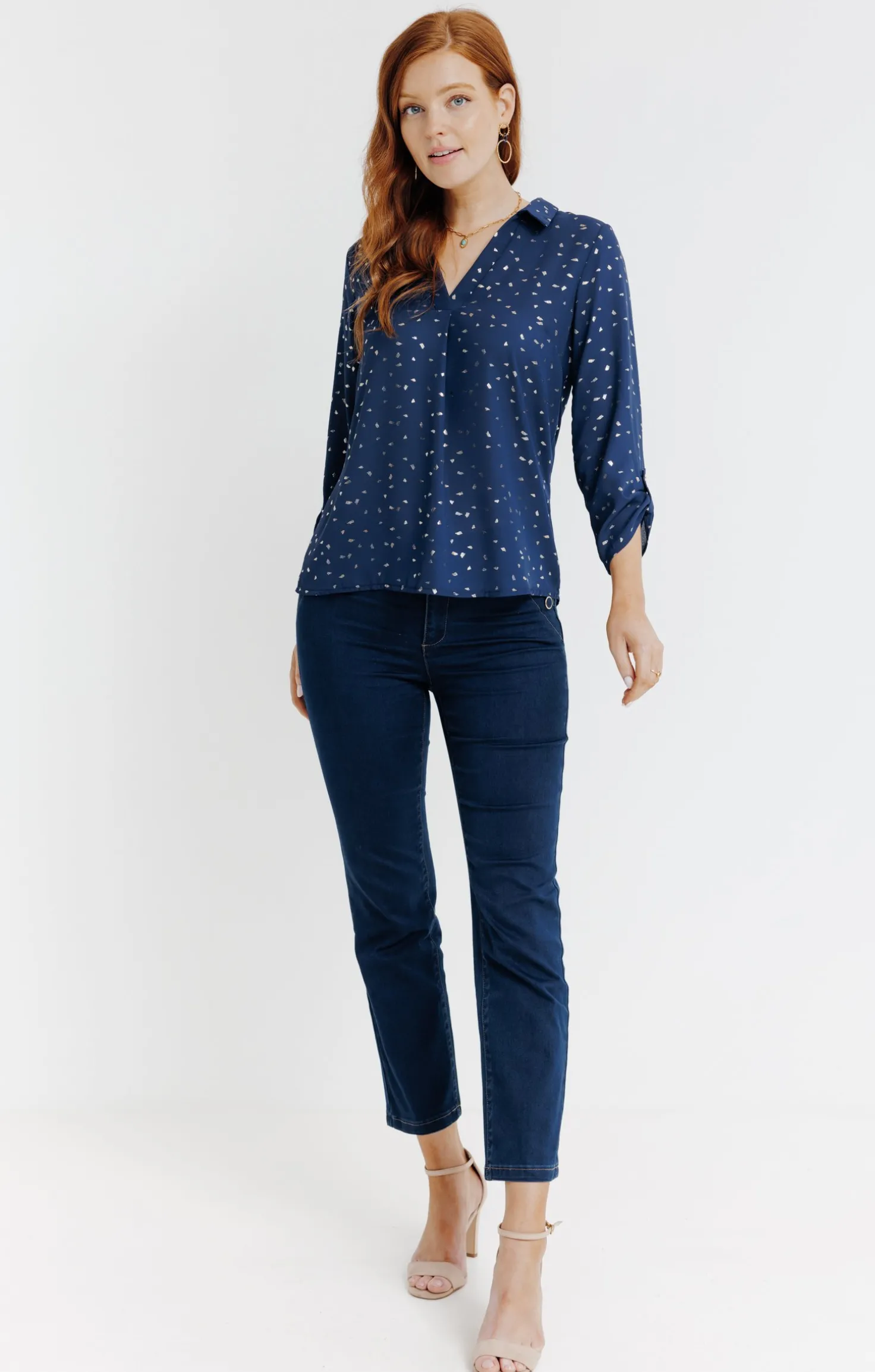 Tunique col chemise -