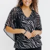 TUNIQUE FETE IMPRIME ZEBRE BRILLANT -