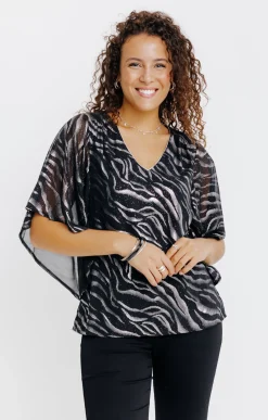 TUNIQUE FETE IMPRIME ZEBRE BRILLANT -