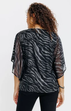 TUNIQUE FETE IMPRIME ZEBRE BRILLANT -