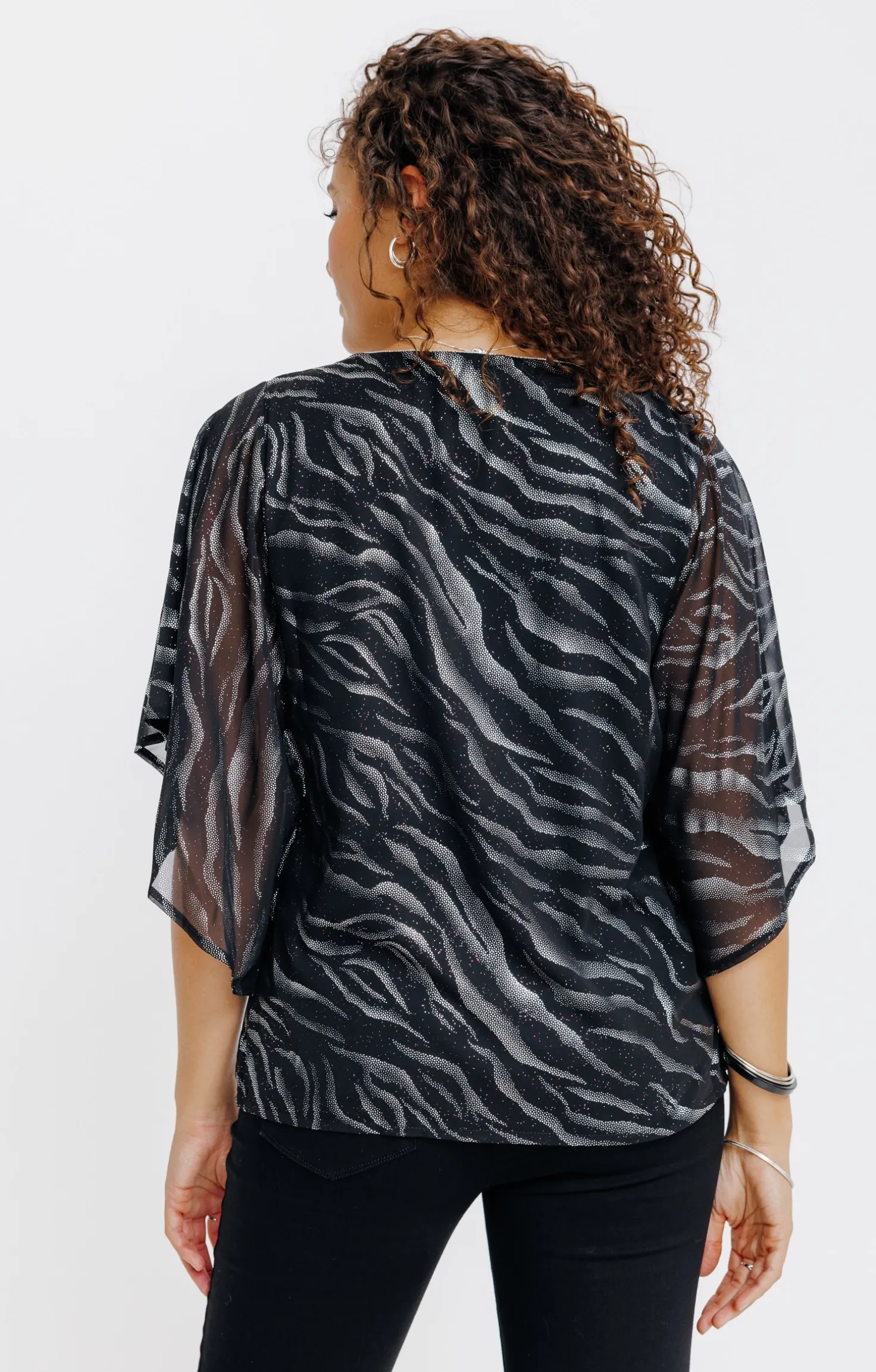 TUNIQUE FETE IMPRIME ZEBRE BRILLANT -