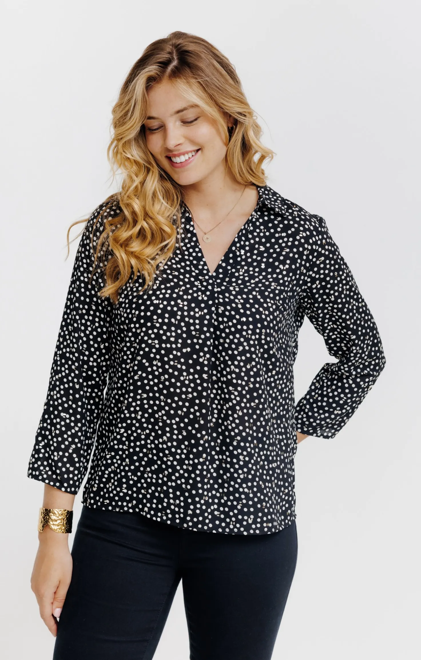 TUNIQUE IMPRIMEE MOTIF POIS -
