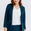 VESTE BLAZER AVEC COL CHÂLE -