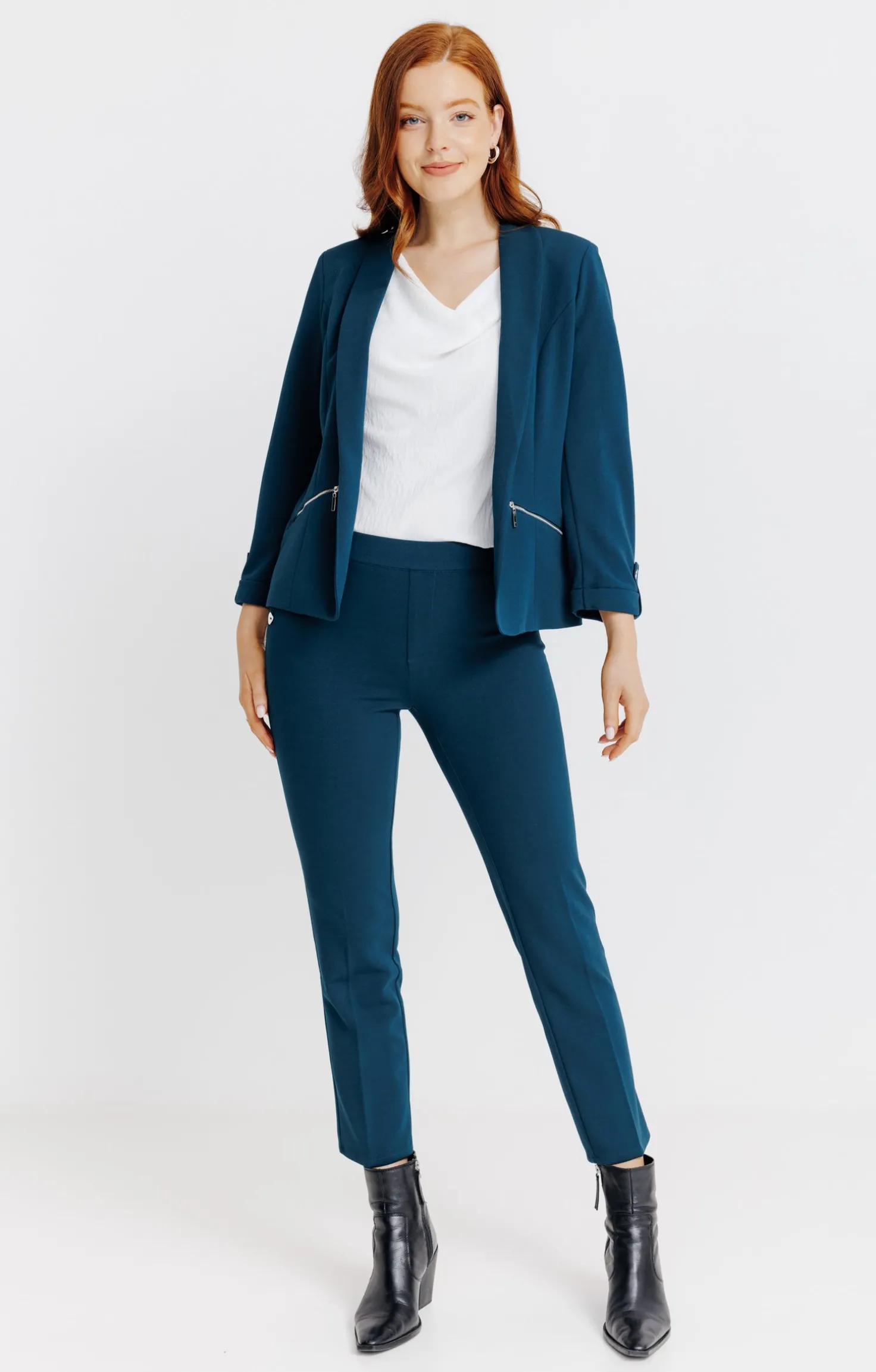 VESTE BLAZER AVEC COL CHÂLE -