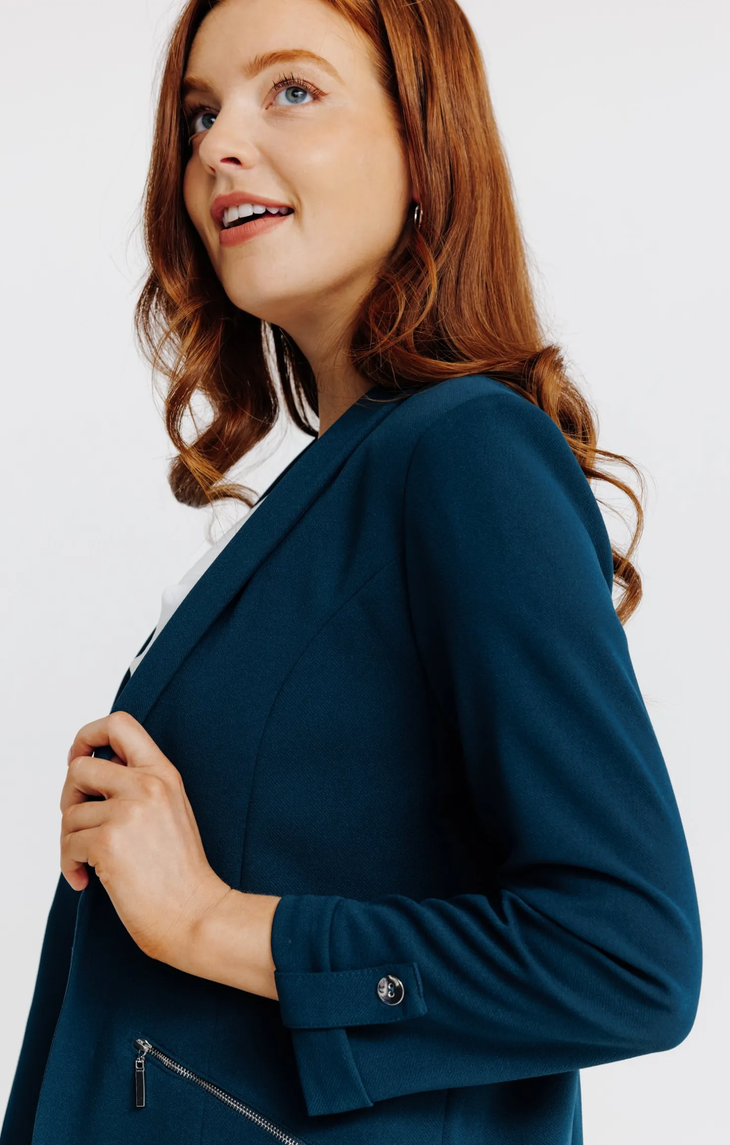 VESTE BLAZER AVEC COL CHÂLE -