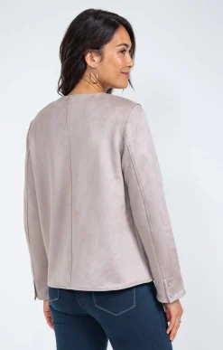 Veste en suédine non doublée -