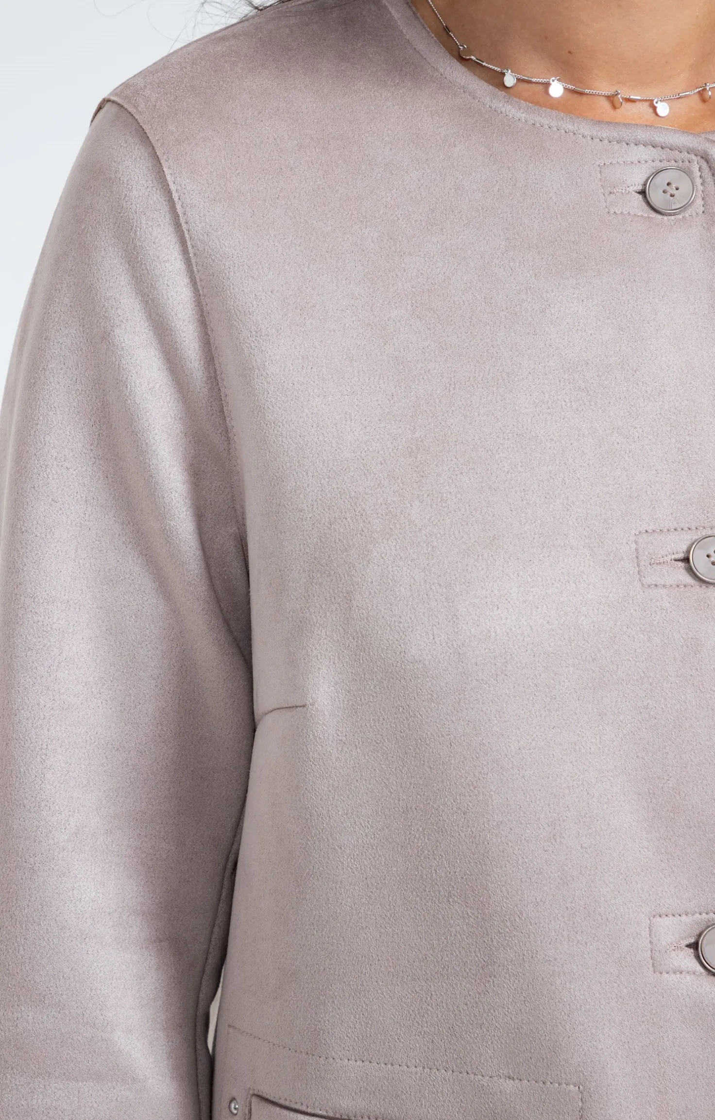 Veste en suédine non doublée -