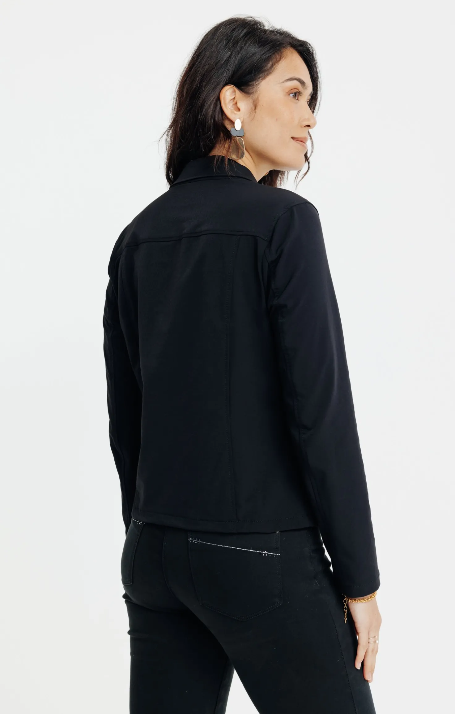 VESTE NON DOUBLEE, BOUTONEE -