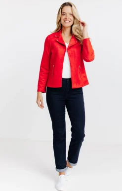 Veste perfecto en suédine non doublée -